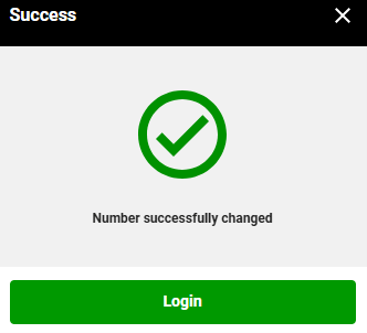 Change Betway Account Update Succesful